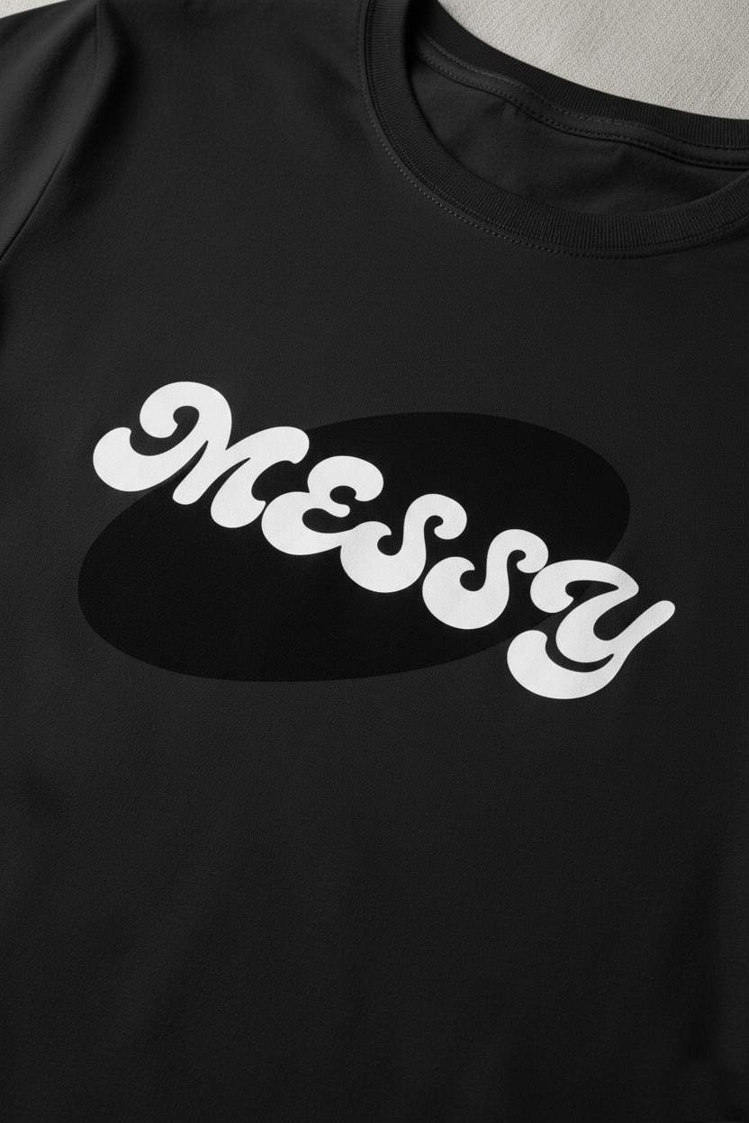 Messy Orbit Black Oversized