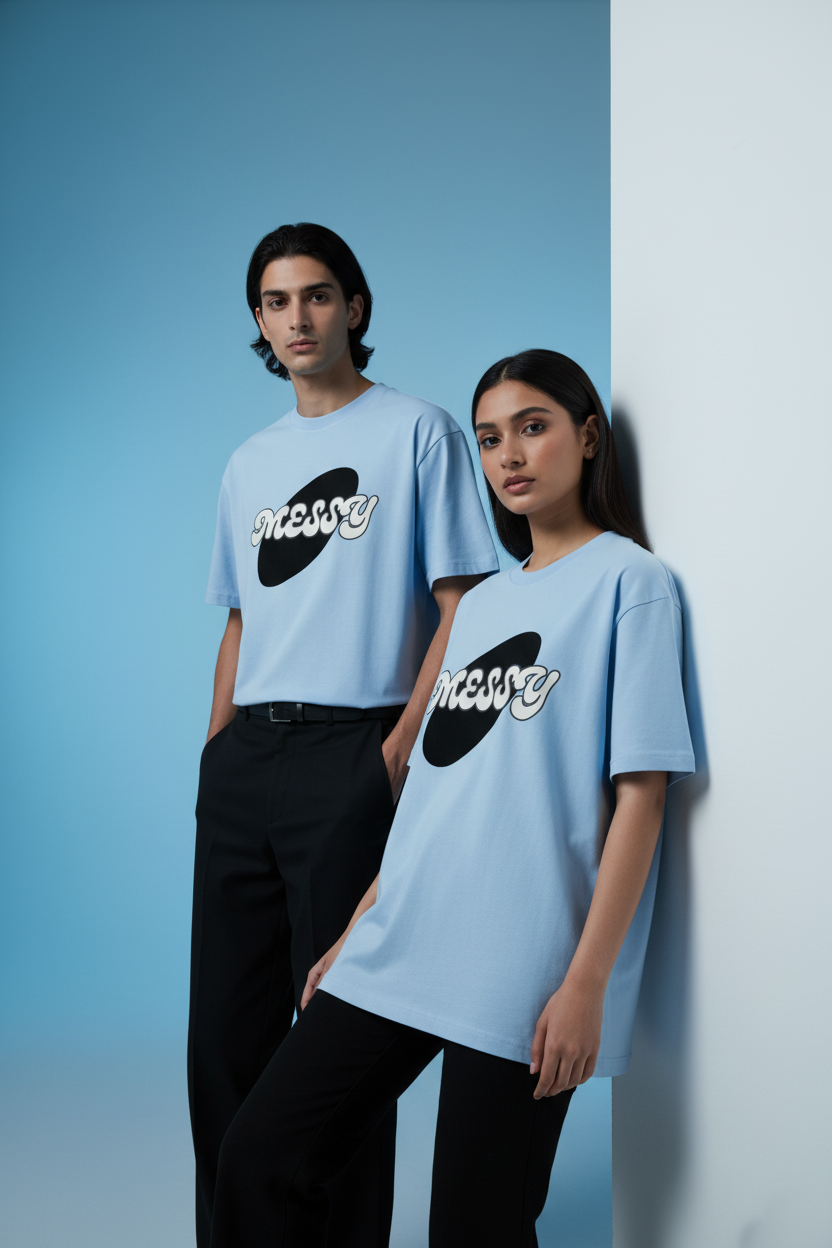 Messy Orbit Black Oversized